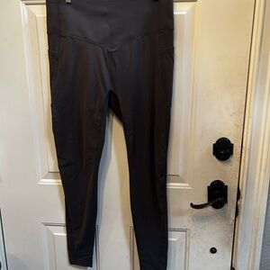 New HALARA Charcoal Gray UltraSculpt  full length Leggings Sz XL